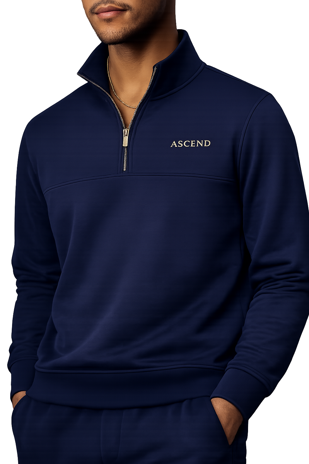 Ascend Night-Navy Quarter-Zip